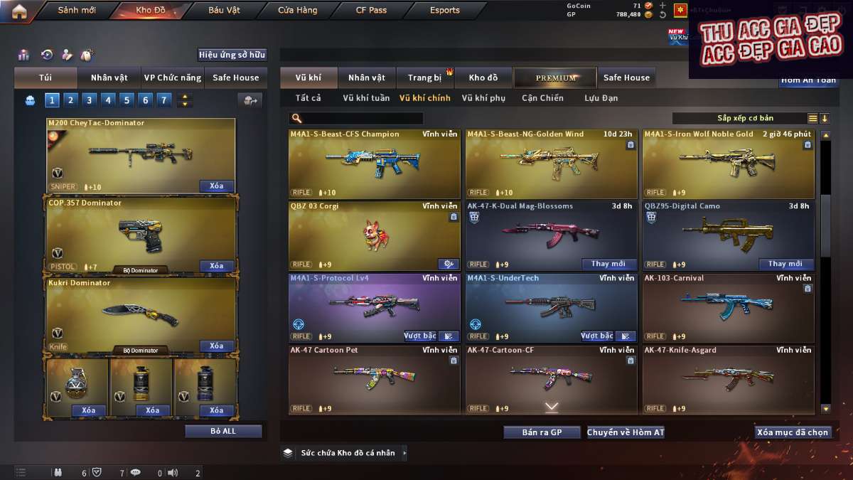 shop acc cf uy tin gia re